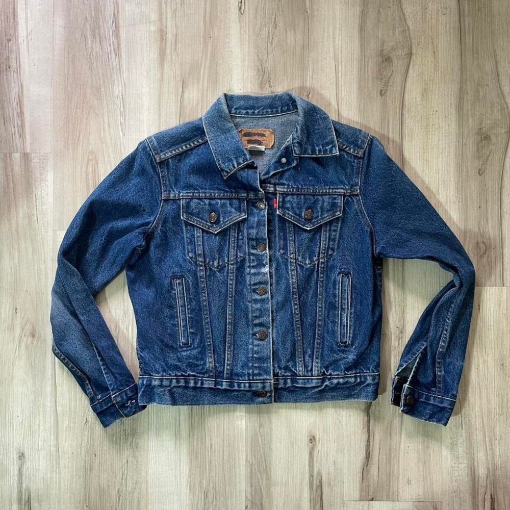 Vintage 1980s Levis Type 3 denim trucker jacket sz. Medium‎
